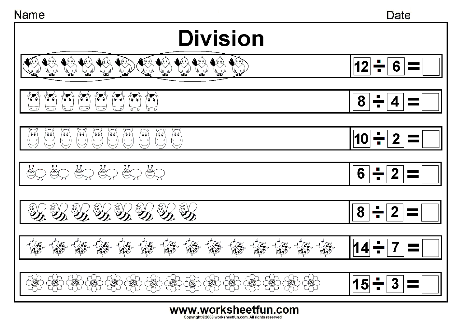 Division - Sharing Equally - Picture Division - 14 ...