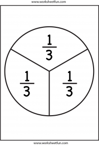 Fraction Circles Template - Printable Fraction Circles - 11 Worksheets