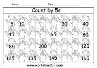 Count by 5s – 2 Worksheets