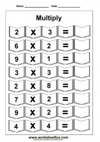 Multiplication – 5 Worksheets