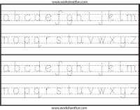 Lowercase Letter Tracing 1 Worksheet Free Printable Worksheets Worksheetfun