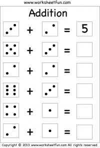 dot addition wfun 1 200x296 - Free Addition Worksheets For Kindergarten