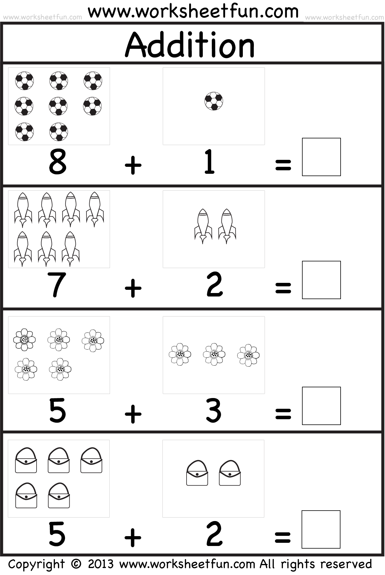 Addition Facts Free Printables