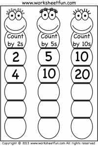 Skip Counting by 2, 5 and 10 – Worksheet