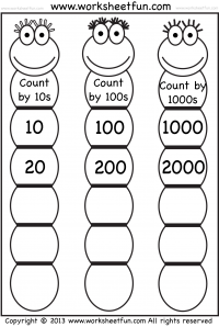 Skip Counting by 10, 100 and 1000