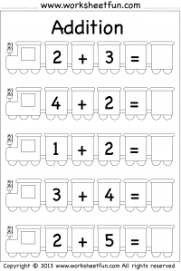 kindergarten addition worksheet