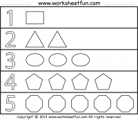 Shapes and Numbers – 1 Worksheet