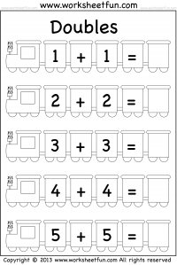 Addition Doubles - 1 Worksheet