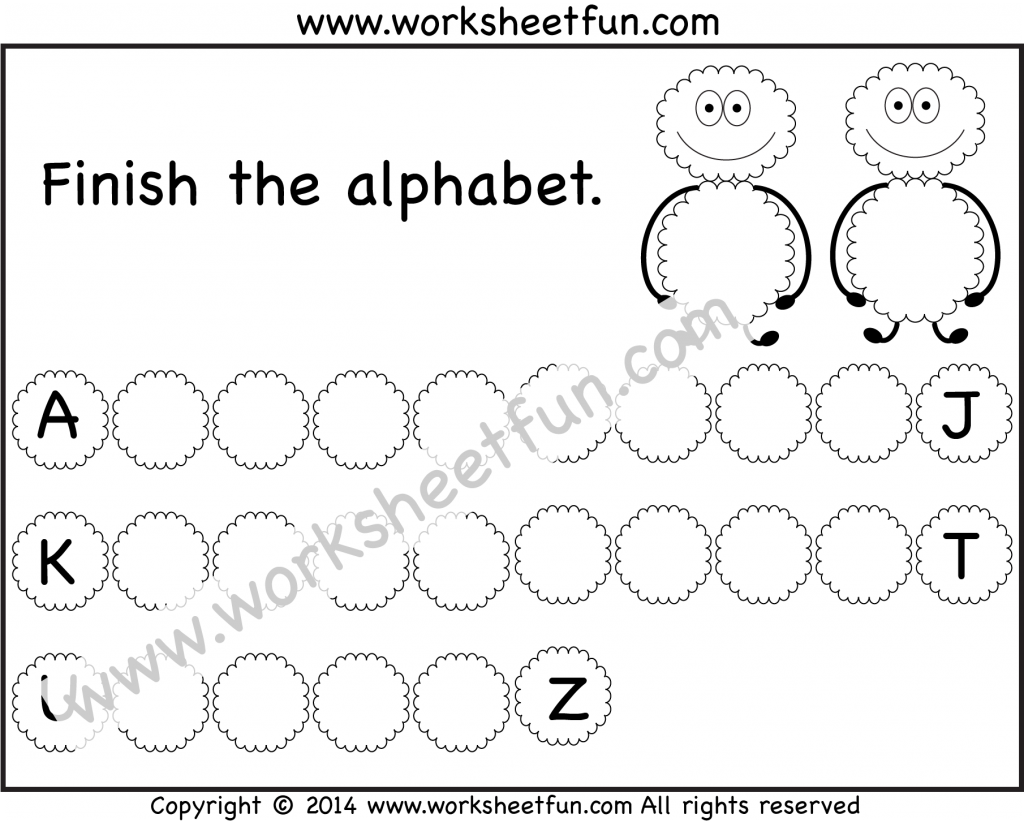 Missing Uppercase Letters – Missing Capital Letters – 1 Worksheet ...