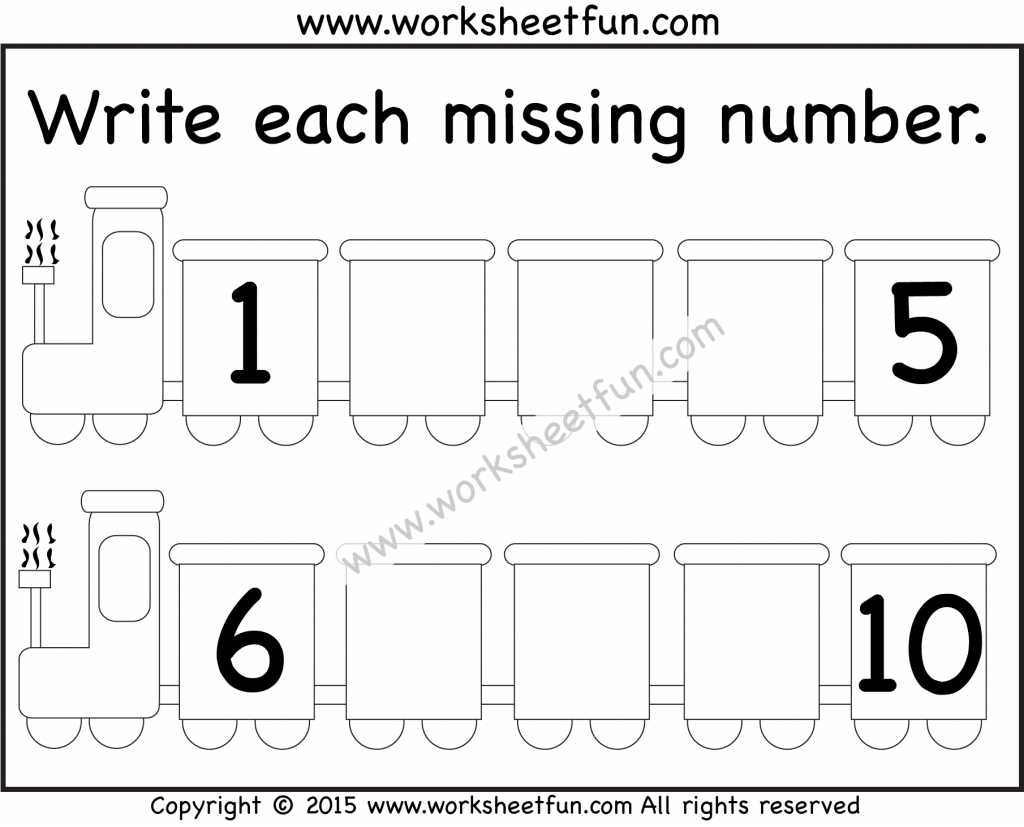 missing-numbers-1-10-two-worksheets-free-printable-worksheets-worksheetfun