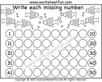 missing numbers 1-50