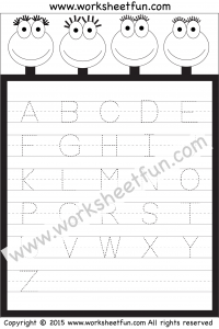 Letter Tracing Worksheet – Capital Letters