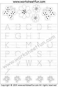 Letter Tracing Worksheet – Capital Letters