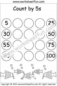 Count by 5s – 2 Worksheets