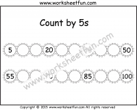 Count by 5s – 1 Worksheet