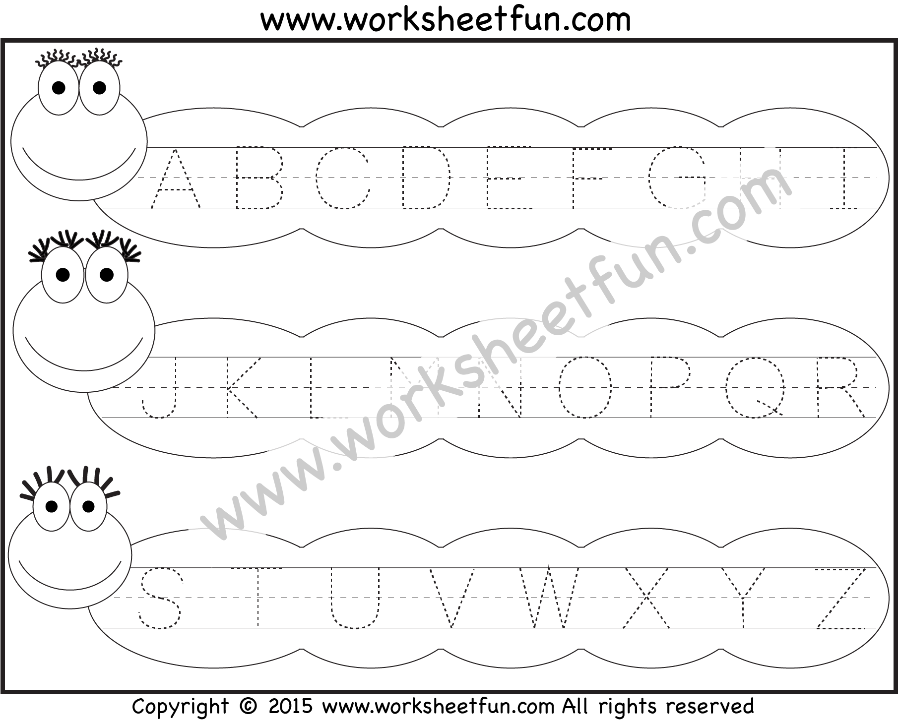 Letter Tracing Worksheet Capital Letters / FREE Printable Worksheets