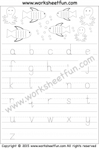 Small Letter Tracing – Lowercase – Worksheet
