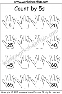 Count by 5s – 5 Worksheets
