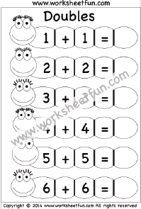 Addition Doubles Worksheet