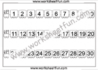 Number Chart 1-30