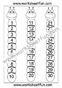 Number Chart 1-30 / FREE Printable Worksheets – Worksheetfun