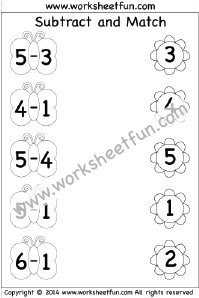 kindergarten Subtraction Worksheets