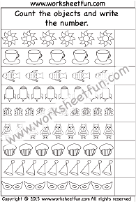 Counting Worksheets – 4 Worksheets