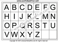 Capital And Small Alphabet Chart