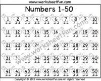 Number Chart – 1-50