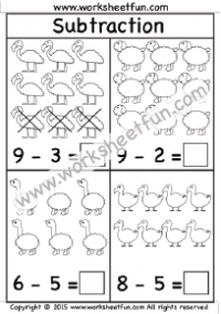 Subtraction Worksheets