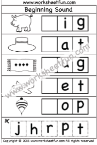 beginning sound worksheets