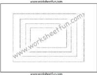 Shape Tracing – Rectangles – 1 Worksheet