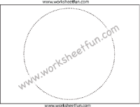 Shape Tracing – Circle – 1 Worksheet