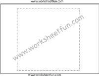 Shape Tracing – Square – 1 Worksheet