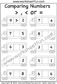 Comparing Numbers –  2 Worksheets