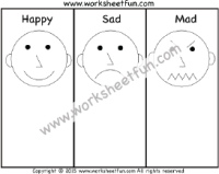 Worksheet 1 – Emotions & Feelings – Happy, Sad and Mad