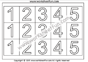 Number Coloring – 1 Worksheet / FREE Printable Worksheets – Worksheetfun