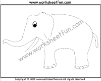 Elephant Tracing Worksheet