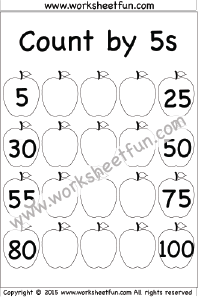 Number Chart Counting By 5s