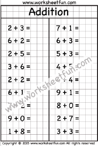 Addition Charts For 1st Grade