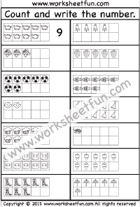 Ten Frames Numbers 1 10 One Worksheet Free Printable Worksheets Worksheetfun