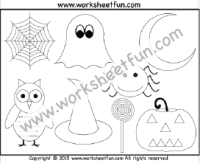 Halloween - Tracing - 1 Worksheet