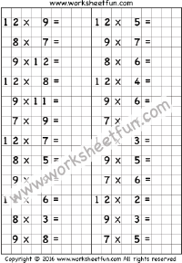 Multiplication – 1 Worksheet