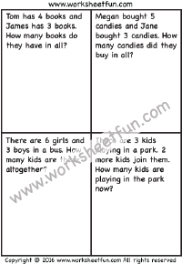 first grade addition word problems