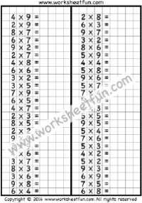 multiplication drill