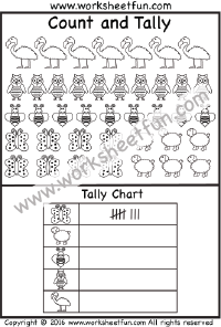 First Grade Tally Chart Worksheets