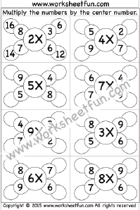 Multiplication – 6 Worksheets