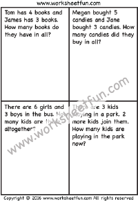 Addition Word Problems Free Printable Worksheets Worksheetfun