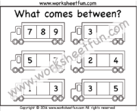 What comes between? – One Worksheet