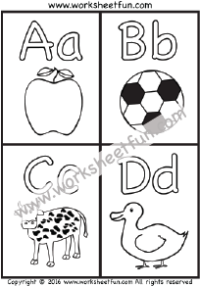 Alphabet Chart Kindergarten